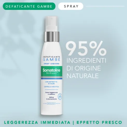 Somatoline Skin Expert Defaticante Gambe Spray - Immediato sollievo per gambe pesanti - 125 ml
