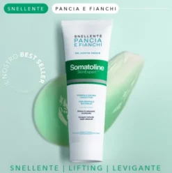 Somatoline Skin Expert Snellente Pancia e Fianchi Cryogel - Crema anticellulite effetto freddo - 250 ml