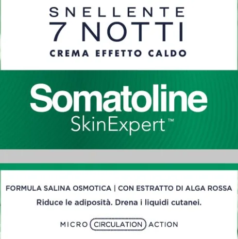 Somatoline Snellente 7 Notti Crema Effetto Caldo - Crema corpo anti cellulite intensiva - 400 ml