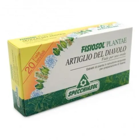 Specchiasol Fisiosol Plantae Artiglio del Diavolo Integratore per Funzionalità Articolare 20 Fiale