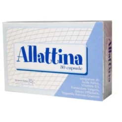 Stewart Italia Allattina Integratore per Allattamento Acido Folico Vitamina D3 30 Capsule