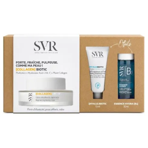Svr Cofanetto Antirughe - Collagen Biotic crema rigenerante + Hyalu Biotic crema rimpolpante + Essence Hydra B3 essenza idratante