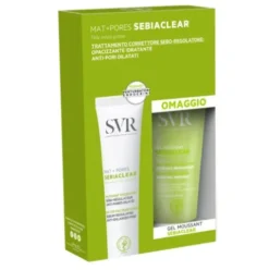 Svr Sebiaclear Cofanetto Correttore Seboregolatore - Mat + pores trattamento seboregolatore 40 ml + Gel moussant detergente purificante 55 ml
