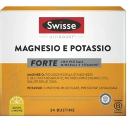 Swisse Magnesio e Potassio Forte - Integratore per stanchezza ed affaticamento - 24 buste