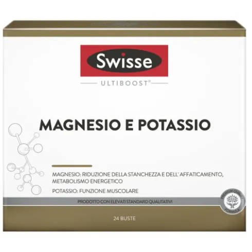 Swisse Magnesio e Potassio - Integratore per stanchezza ed affaticamento - 24 buste