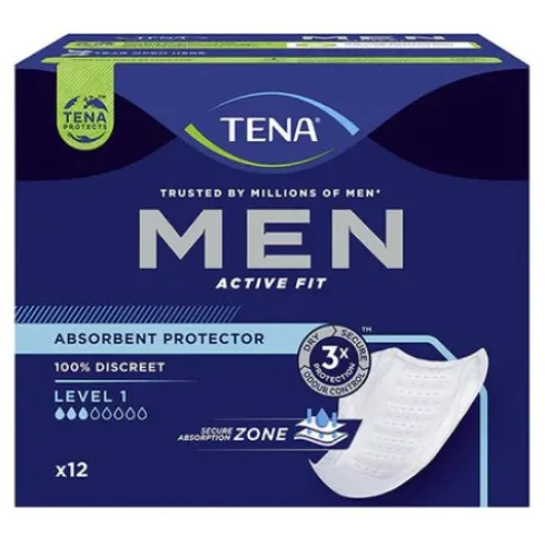 Tena Men Livello 1 Assorbenti Uomo per Incontinenza Leggera