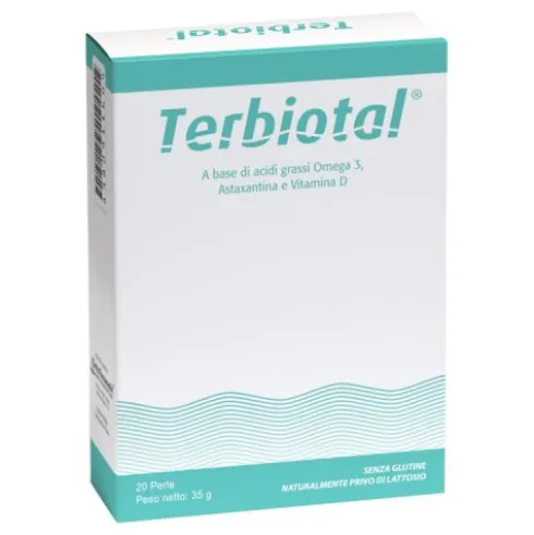 Terbiol Terbiotal Integratore Omega 3, Astaxantina e Vitamina D3 - 20 Perle