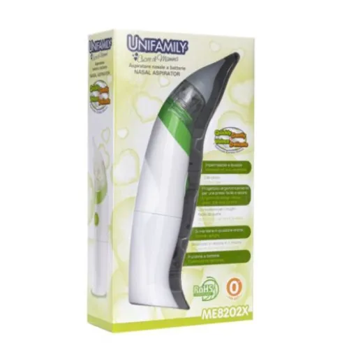 Unifamily New Aspira Plus Aspiratore Nasale Elettrico Neonati