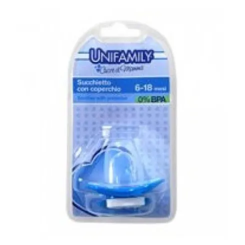 Unifamily Succhietto Succh+Cuore Blu 18+ Mesi Silicone