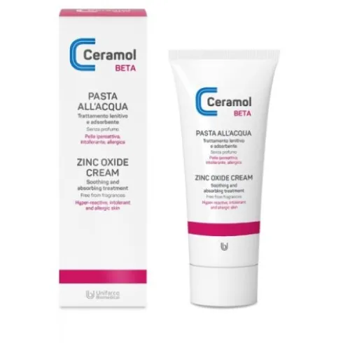 Unifarco Ceramol Beta Pasta all'Acqua Lenitiva per Pelli Ipereattive 75ml