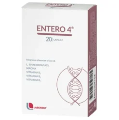 Uriach Entero 4 Integratore Alimentare Fermenti Lattici per Flora Intestinale 20 Capsule