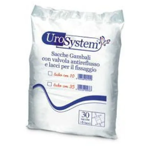 Urosystem Sacca Gambale 10 cm, 30 Pezzi - Dispositivo per Incontinenza