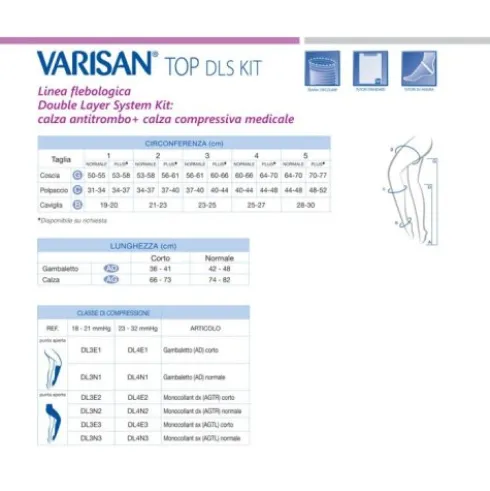 Varisan Top DLS MonoCollant Normale Sinistro Punta Aperta Taglia 4 Plus Beige