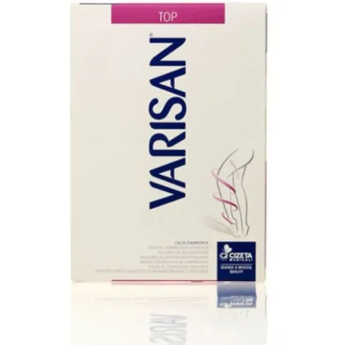 Varisan Top K1 Calza Autoreggente Beige Punta Aperta Taglia 4