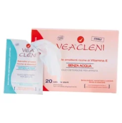 Vea Cleni Salviette Detergenti Emollienti per la Detersione 20 Pezzi