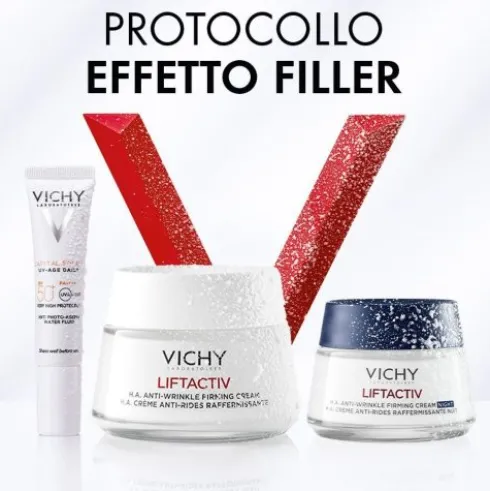 Vichy Cofanetto di Natale 2025 Liftactiv HA - Crema giorno 50 ml + Crema notte 15 ml + UV Age 15 ml