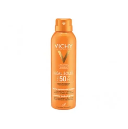 Vichy Ideal Soleil Spray Viso Invisibile SPF50 - Protezione solare molto alta per il viso - 75 ml