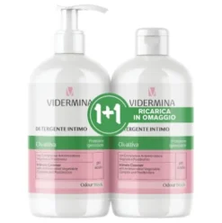 Vidermina Clx Attiva Detergente Intimo - Detergente intimo rinfrescante - Confezione bipack 500 ml + 500 ml