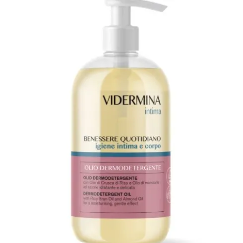 Vidermina Intima Olio - Detergente intimo e corpo per adulti e bambini - 500 ml - prezzo speciale