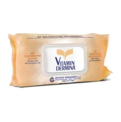 Vitamindermina Salviettine Detergenti Delicate per Neonati, Bambini e Adulti - 80 Pezzi