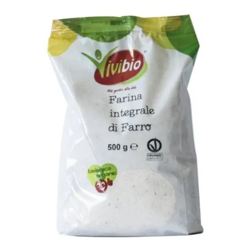 Vivibio Farina di Farro Integrale Biologica Vegana 500g