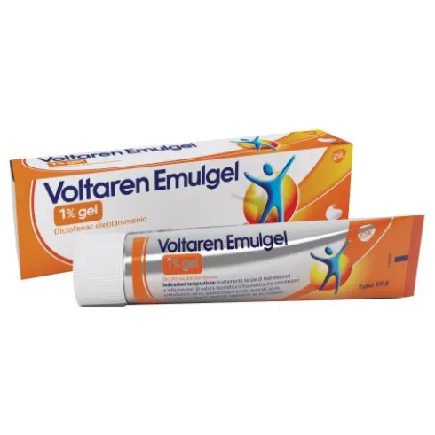 Voltaren Emulgel 1% - Gel antidolorifico per dolori muscolari e articolari - 60 g