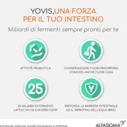 YOVIS Bipacco - Integratore per l'equilibrio della flora intestinale - 20 flaconcini