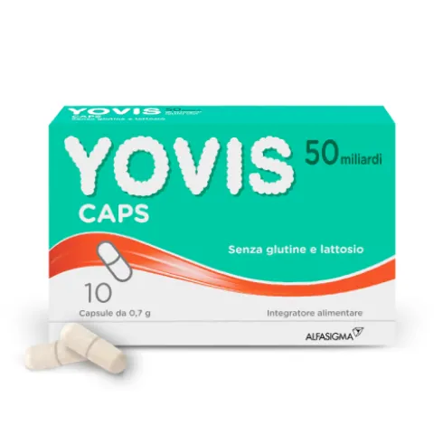 YOVIS caps - Integratore per l'equilibrio della flora intestinale - 10 capsule