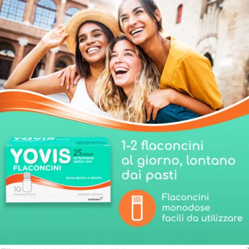 YOVIS - Integratore per l'equilibrio della flora intestinale - 10 flaconcini