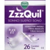 ZzzQuil Nasal Strips - Cerottini nasali per respirare e dormire meglio - 26 pezzi