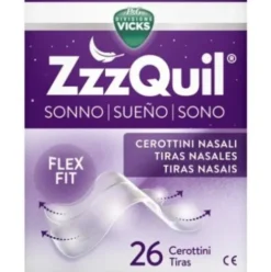 ZzzQuil Nasal Strips - Cerottini nasali per respirare e dormire meglio - 26 pezzi